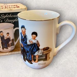 1982 Norman Rockwell Coffee/Tea Cup - "THE LIGHTHOUSE KEEPER'S DAUGHTER"